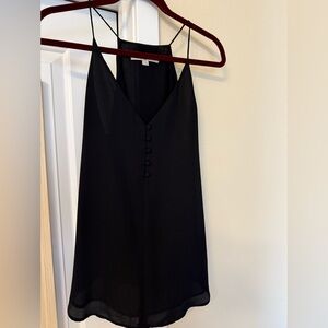 LOFT Black Button-Front Camisole
